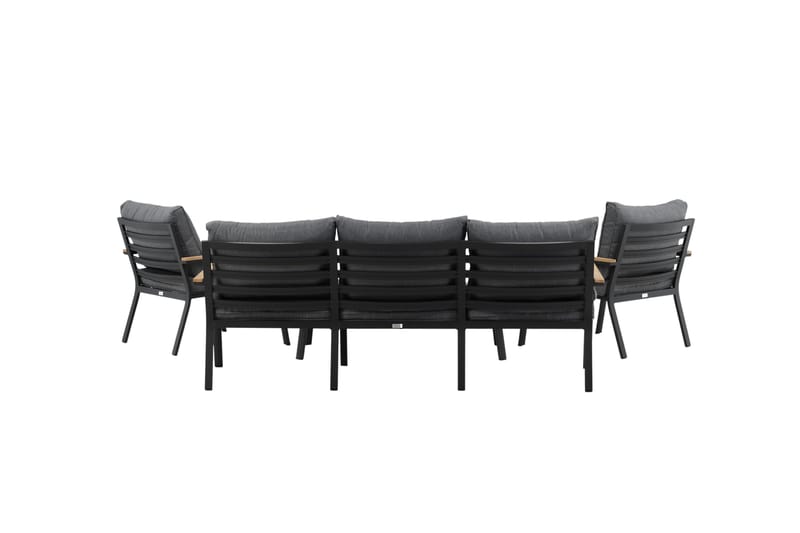 Brasilia Loungegruppe Svart - Venture Home - Hagemøbler & utemiljø - Loungemøbler - Loungegrupper