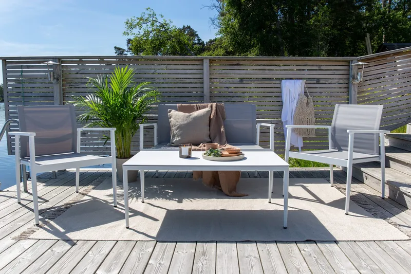 Break Loungegruppe 4-seters - Hvit - Hagemøbler & utemiljø - Loungemøbler - Loungegrupper