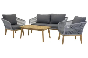 Chania loungegruppe utendørs - Grå - Hagemøbler & utemiljø - Loungemøbler - Loungegrupper