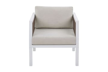 Columbero Loungegruppe 5-seter - Hvit / Brun - Hagemøbler & utemiljø - Loungemøbler - Loungegrupper