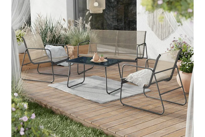 Corpach Soffgrupp Anthracite - Hagemøbler & utemiljø - Loungemøbler - Loungegrupper