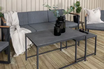 Dakar loungegruppe utendørs - Svart - Hagemøbler & utemiljø - Loungemøbler - Loungegrupper