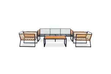 Duvholmen Loungegruppe 5-seters Brun - Lyfco - Hagemøbler & utemiljø - Loungemøbler - Loungegrupper