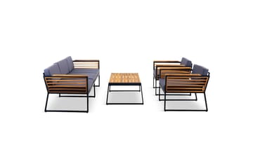 Duvholmen Loungegruppe 5-seters Brun - Lyfco - Hagemøbler & utemiljø - Loungemøbler - Loungegrupper