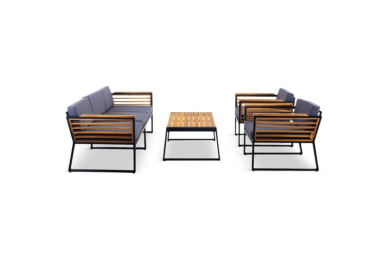 Duvholmen Loungegruppe 5-seters Brun - Lyfco - Hagemøbler & utemiljø - Loungemøbler - Loungegrupper