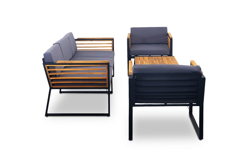 Duvholmen Loungegruppe 5-seters Brun - Lyfco - Hagemøbler & utemiljø - Loungemøbler - Loungegrupper