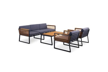 Duvholmen Loungegruppe 5-seters Brun - Lyfco - Hagemøbler & utemiljø - Loungemøbler - Loungegrupper