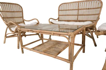 Ella loungegruppe med puter - Tre/natur - Hagemøbler & utemiljø - Loungemøbler - Loungegrupper