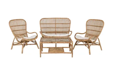 Ella loungegruppe med puter - Tre/natur - Hagemøbler & utemiljø - Loungemøbler - Loungegrupper