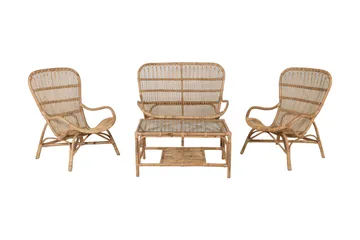 Ella loungegruppe med puter - Tre/natur - Hagemøbler & utemiljø - Loungemøbler - Loungegrupper