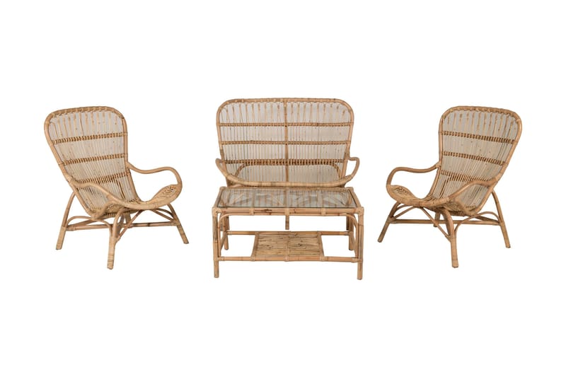 Ella loungegruppe med puter - Tre/natur - Hagemøbler & utemiljø - Loungemøbler - Loungegrupper