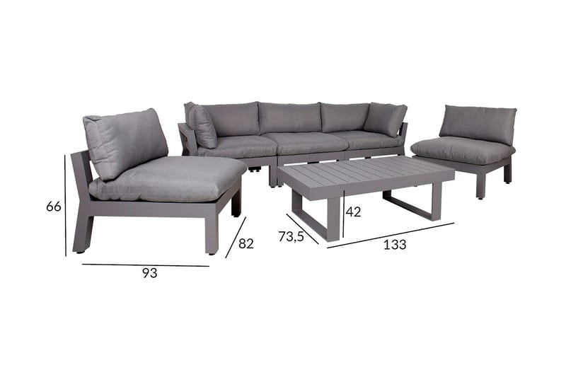 Fluffy Hagegruppe - Hagemøbler & utemiljø - Loungemøbler - Loungegrupper