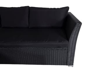 Haiti loungegruppe utendørs med puter svart - Svart - Hagemøbler & utemiljø - Utesofa - Hagesofa & hagebenk