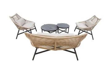Helsinki Hagesett beige - Hagemøbler & utemiljø - Loungemøbler - Loungegrupper