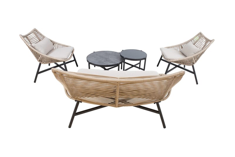 Helsinki Hagesett beige - Hagemøbler & utemiljø - Loungemøbler - Loungegrupper