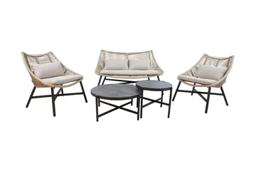 Helsinki Hagesett beige - Hagemøbler & utemiljø - Loungemøbler - Loungegrupper
