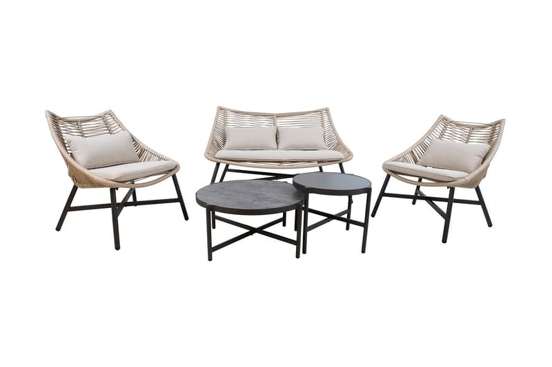 Helsinki Hagesett beige - Hagemøbler & utemiljø - Loungemøbler - Loungegrupper