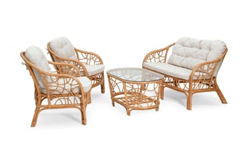 Hillerstorp Fårö sofagruppe utendørs 4-seters - Svarthvit - Hagemøbler & utemiljø - Loungemøbler - Loungegrupper