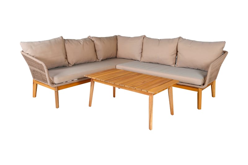 Hjørneloungegruppe Chania Brun - Venture Home - Loungegrupper - Sofagruppe utendørs