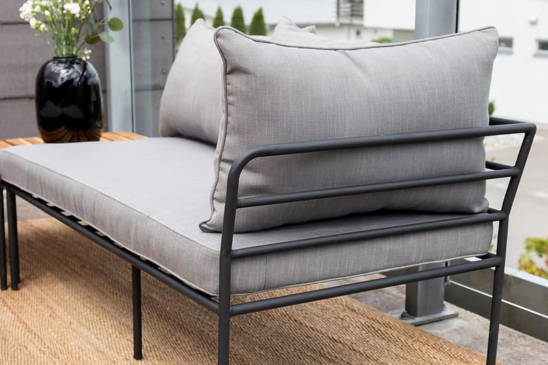 Hjørnesofa Penh Svart/Natur - Venture Home - Loungegrupper - Sofagruppe utendørs