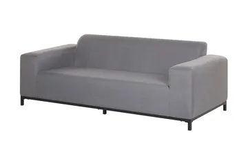 Hughen Loungegruppe 5-seter - Grå / Svart - Hagemøbler & utemiljø - Loungemøbler - Loungegrupper