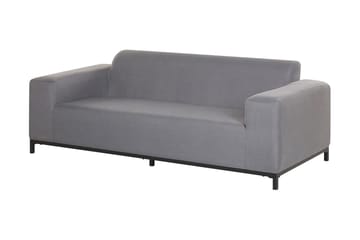 Hughen Loungegruppe 5-seter - Grå / Svart - Hagemøbler & utemiljø - Loungemøbler - Loungegrupper