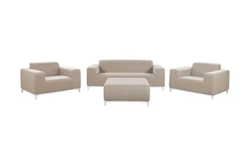Hughen Loungegruppe 5-seters - Beige - Hagemøbler & utemiljø - Loungemøbler - Loungegrupper