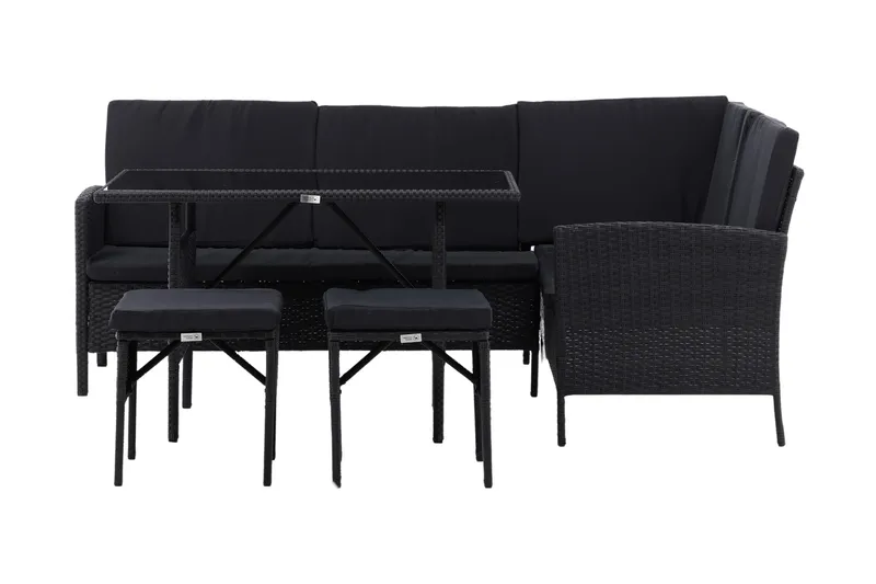 Knock Hjørnesofa, Svart