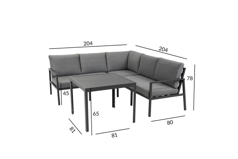 Loungegruppe ADRIAN - Hagemøbler & utemiljø - Loungemøbler - Loungegrupper