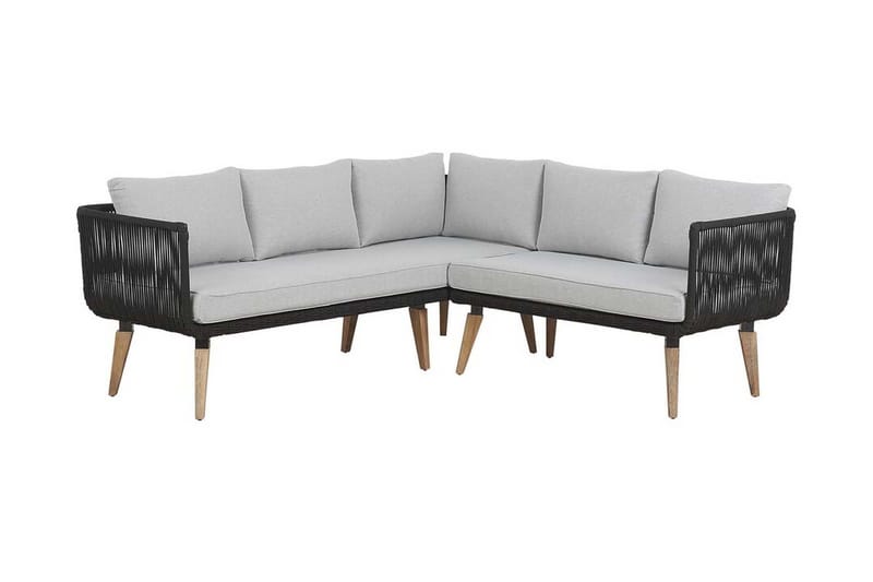 Loungegruppe ALCAMO brun / grå - Grå - Hagemøbler & utemiljø - Loungemøbler - Loungegrupper