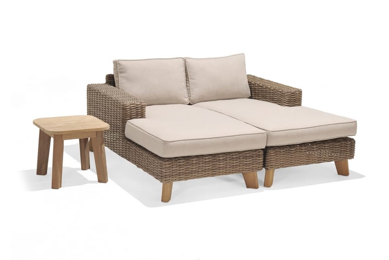 Loungegruppe Bahamas 2-4-seter - Beige - Loungegrupper - Sofagruppe utendørs