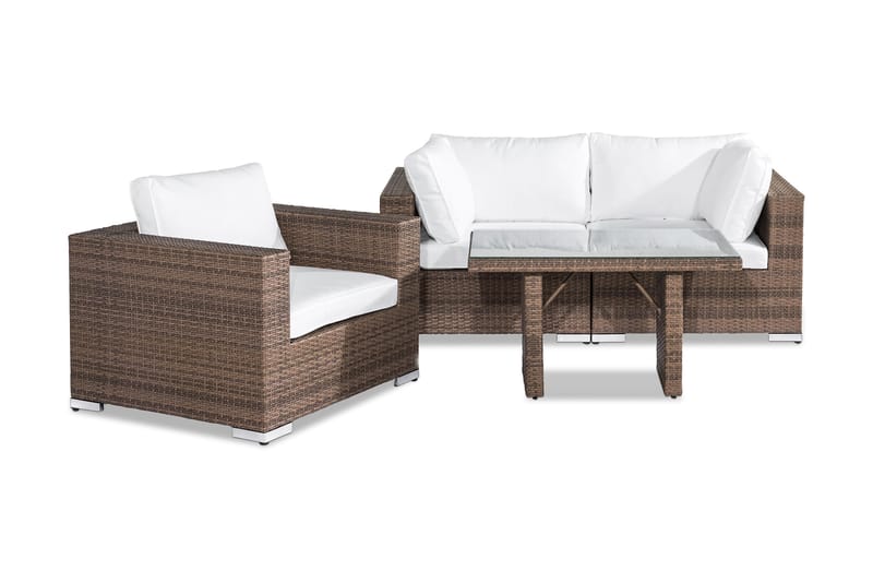Loungegruppe Bahamas 3-seter - Sand Bord Lenestol - Hagemøbler & utemiljø - Loungemøbler - Loungegrupper