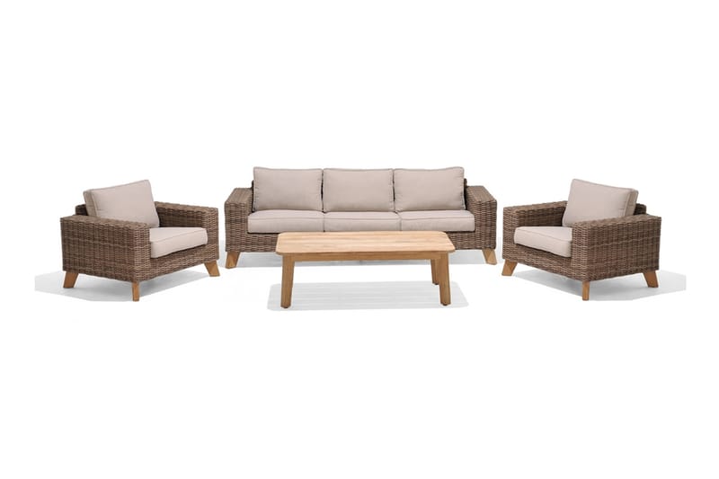 Loungegruppe Bahamas 5-seter - Beige - Loungegrupper - Sofagruppe utendørs