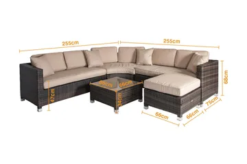 Loungegruppe DAWSON - Hagemøbler & utemiljø - Loungemøbler - Loungegrupper