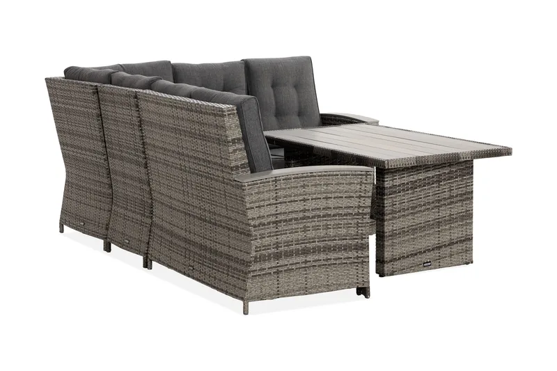 Loungegruppe James Lyx Vendbar - Grå / svarte puter - Hagemøbler & utemiljø - Loungemøbler - Loungegrupper