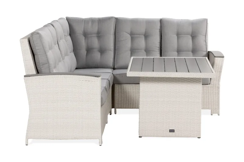 Loungegruppe James Lyx Vendbar - Hvit - Hagemøbler & utemiljø - Loungemøbler - Loungegrupper