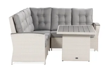 Loungegruppe James Lyx Vendbar - Hvit - Hagemøbler & utemiljø - Loungemøbler - Loungegrupper
