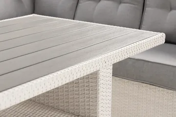 Loungegruppe James Lyx Vendbar - Hvit - Hagemøbler & utemiljø - Loungemøbler - Loungegrupper