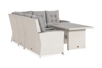 Loungegruppe James Lyx Vendbar - Hvit - Hagemøbler & utemiljø - Loungemøbler - Loungegrupper