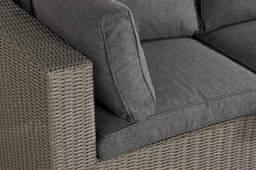 Loungegruppe Marcus - Grått Bord Hjørnesofa Lenestol - Hagemøbler & utemiljø - Loungemøbler - Loungegrupper