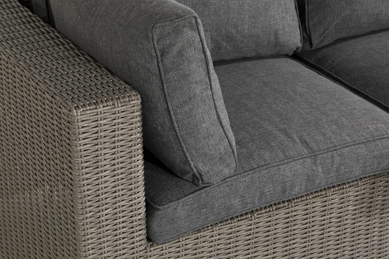 Loungegruppe Marcus - Grått Bord Hjørnesofa Lenestol - Hagemøbler & utemiljø - Loungemøbler - Loungegrupper