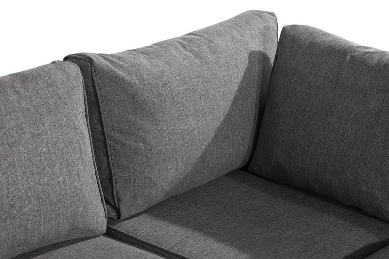Loungegruppe Marcus - Grått Bord Hjørnesofa Lenestol - Hagemøbler & utemiljø - Loungemøbler - Loungegrupper