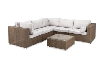 Loungegruppe Marcus - Natur Bord Hjørnesofa - Hagemøbler & utemiljø - Loungemøbler - Loungegrupper
