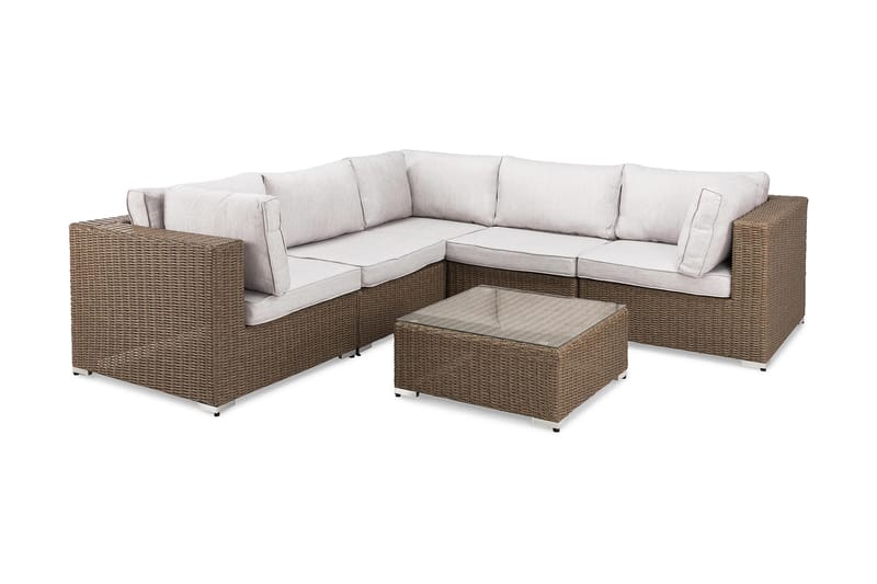 Loungegruppe Marcus - Natur Bord Hjørnesofa - Hagemøbler & utemiljø - Loungemøbler - Loungegrupper