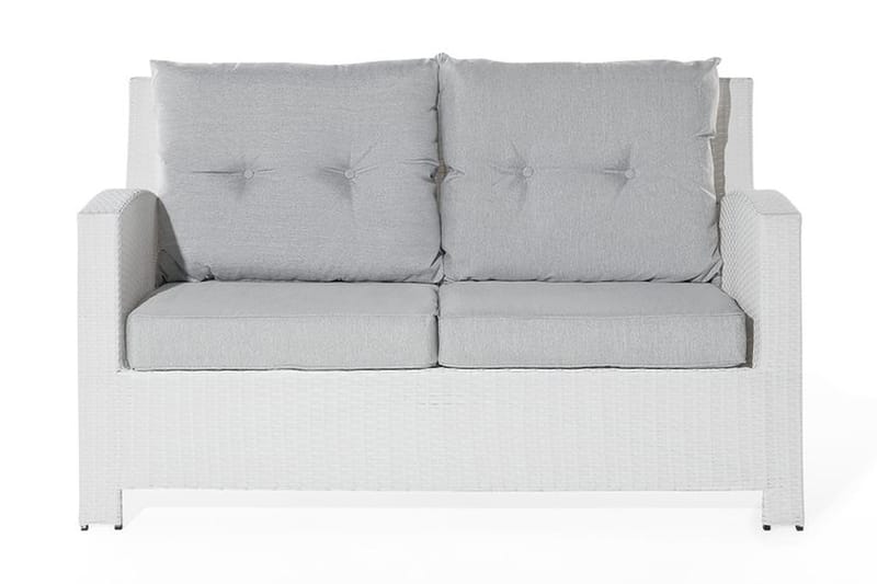 Loungegruppe Marino 146 cm - Hvit - Loungegrupper - Sofagruppe utendørs