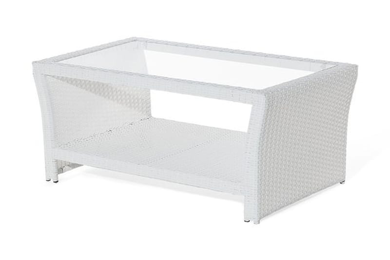 Loungegruppe Marino 146 cm - Hvit - Loungegrupper - Sofagruppe utendørs