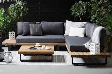 Loungegruppe Mykonos 256 cm - Tre | Natur - Hagemøbler & utemiljø - Loungemøbler - Loungegrupper