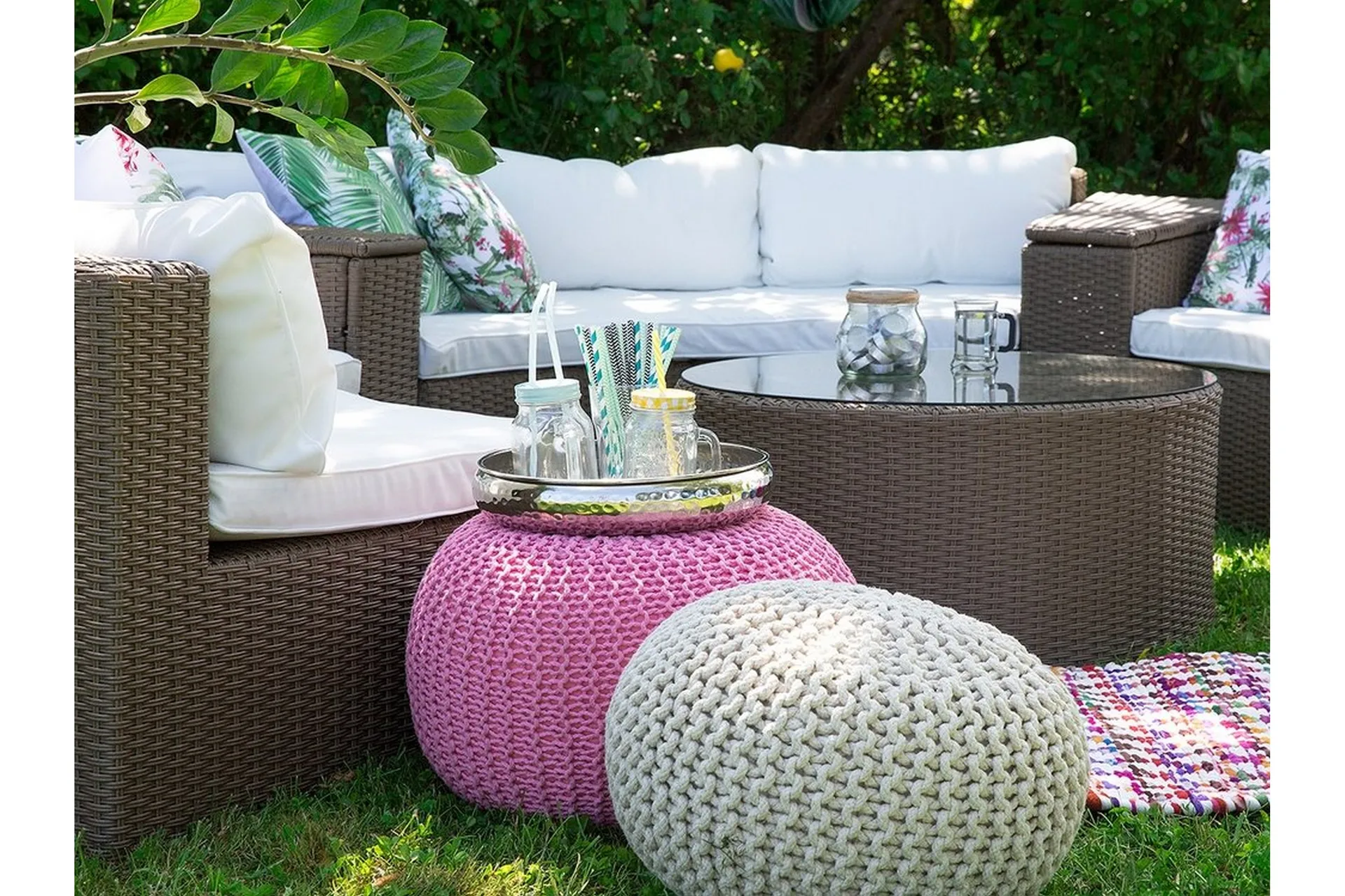 Loungegruppe Severo 102 cm - Brun - Hagemøbler & utemiljø - Loungemøbler - Loungegrupper