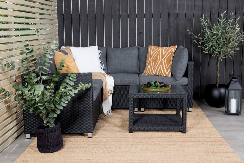 Loungegruppe Vamos Svart - Venture Home - Loungegrupper - Sofagruppe utendørs