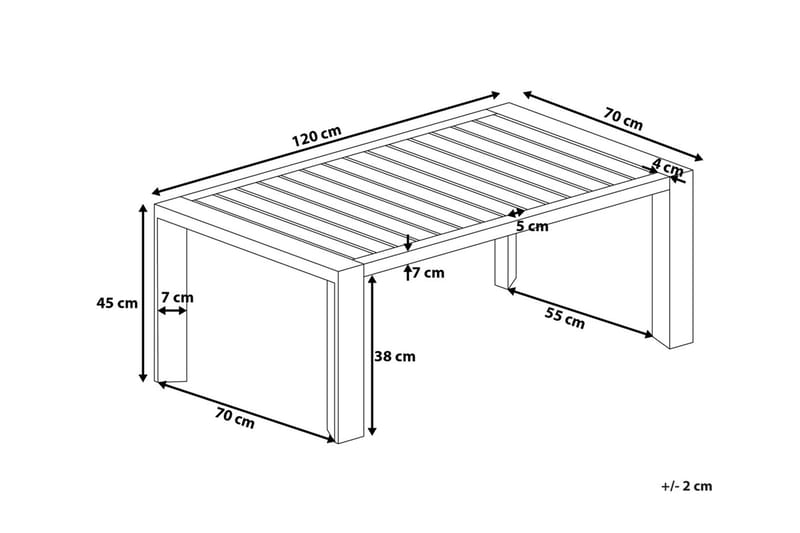 Loungegruppe Vinci 120 cm - Grå - Loungegrupper - Sofagruppe utendørs